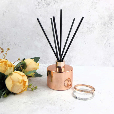 ESSENZA rose gold reed diffuser